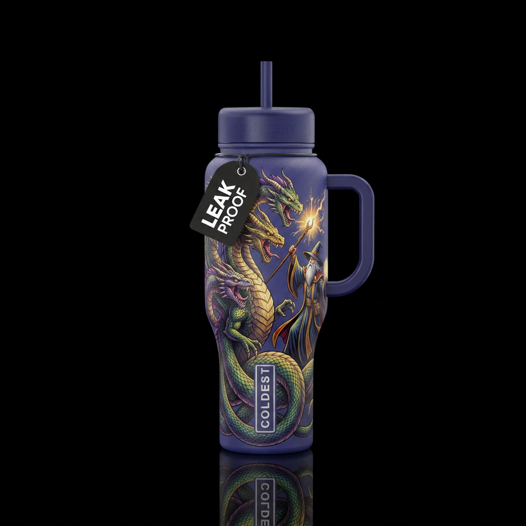 hydra, wizard water bottle design