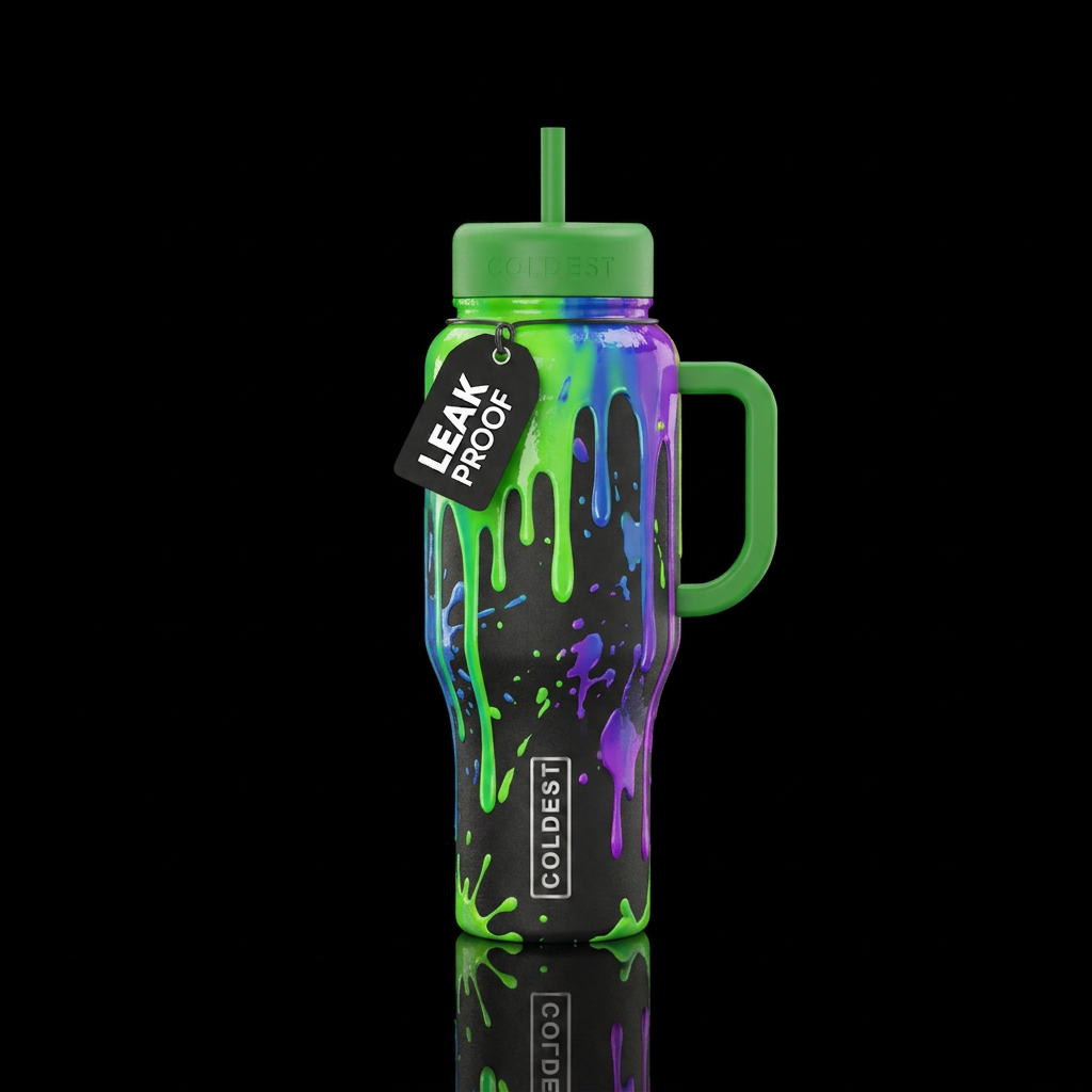 Slimed water bottle design