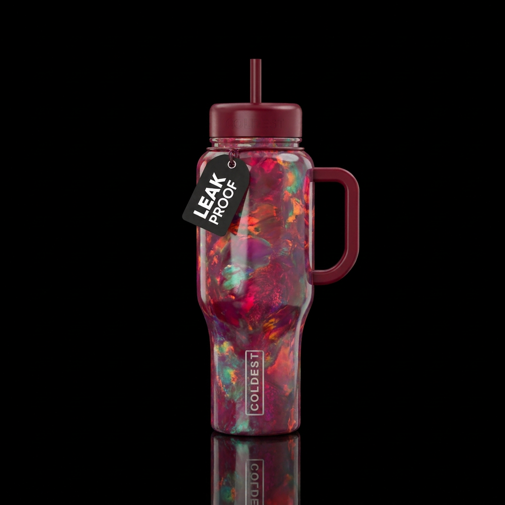 Ruby opal water bottle design