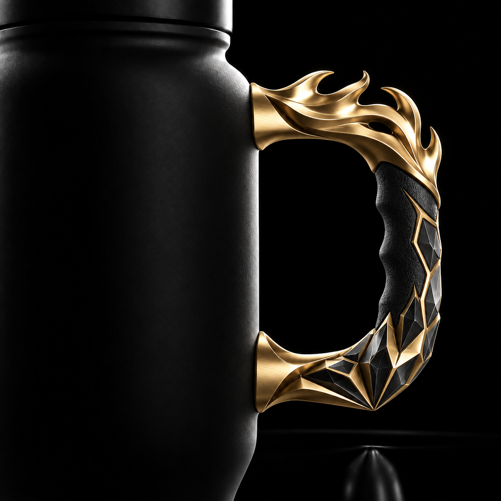 Fire and Ice water bottle design
