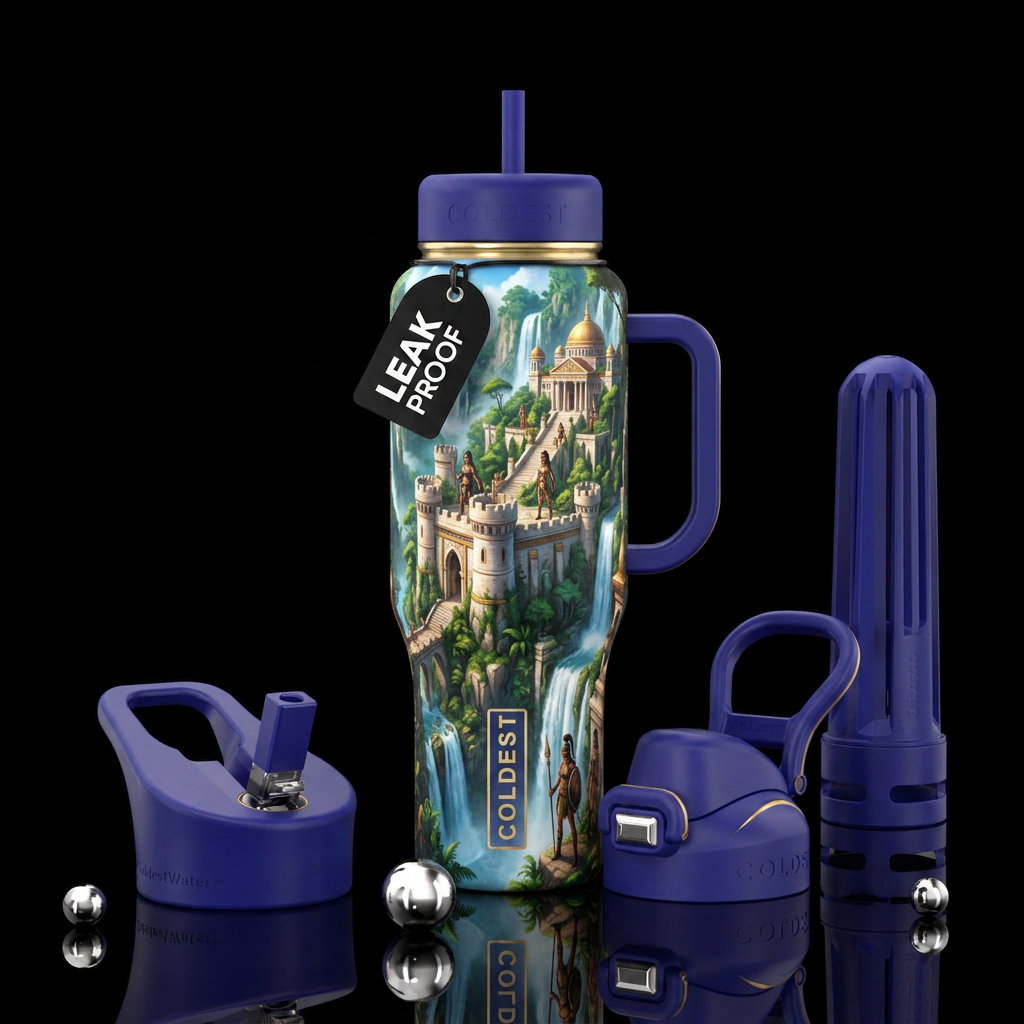 GrecoAmazonia water bottle design
