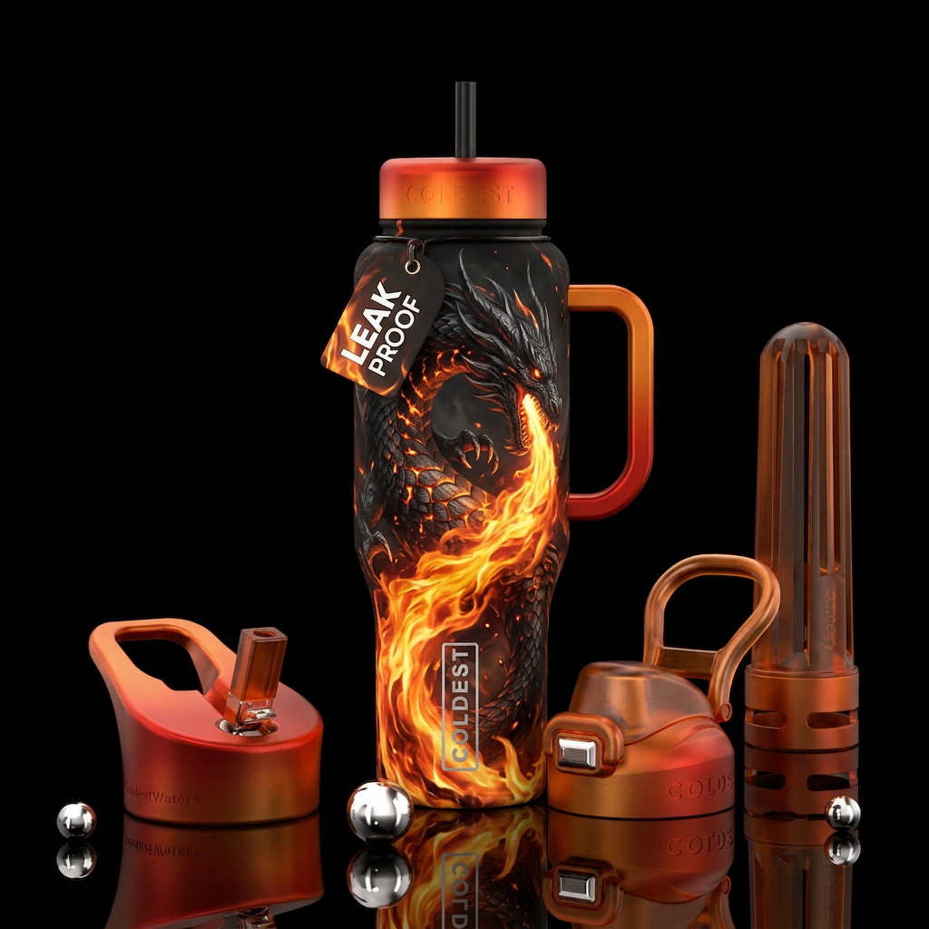 Lord Vulcan water bottle design