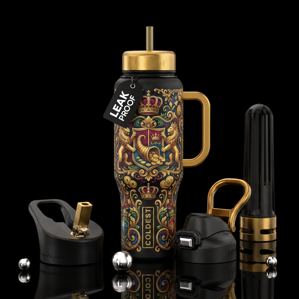 Good Fortune water bottle design