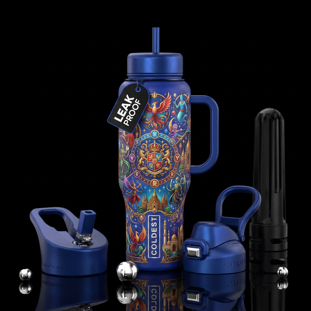 Kingdom of Deities water bottle design