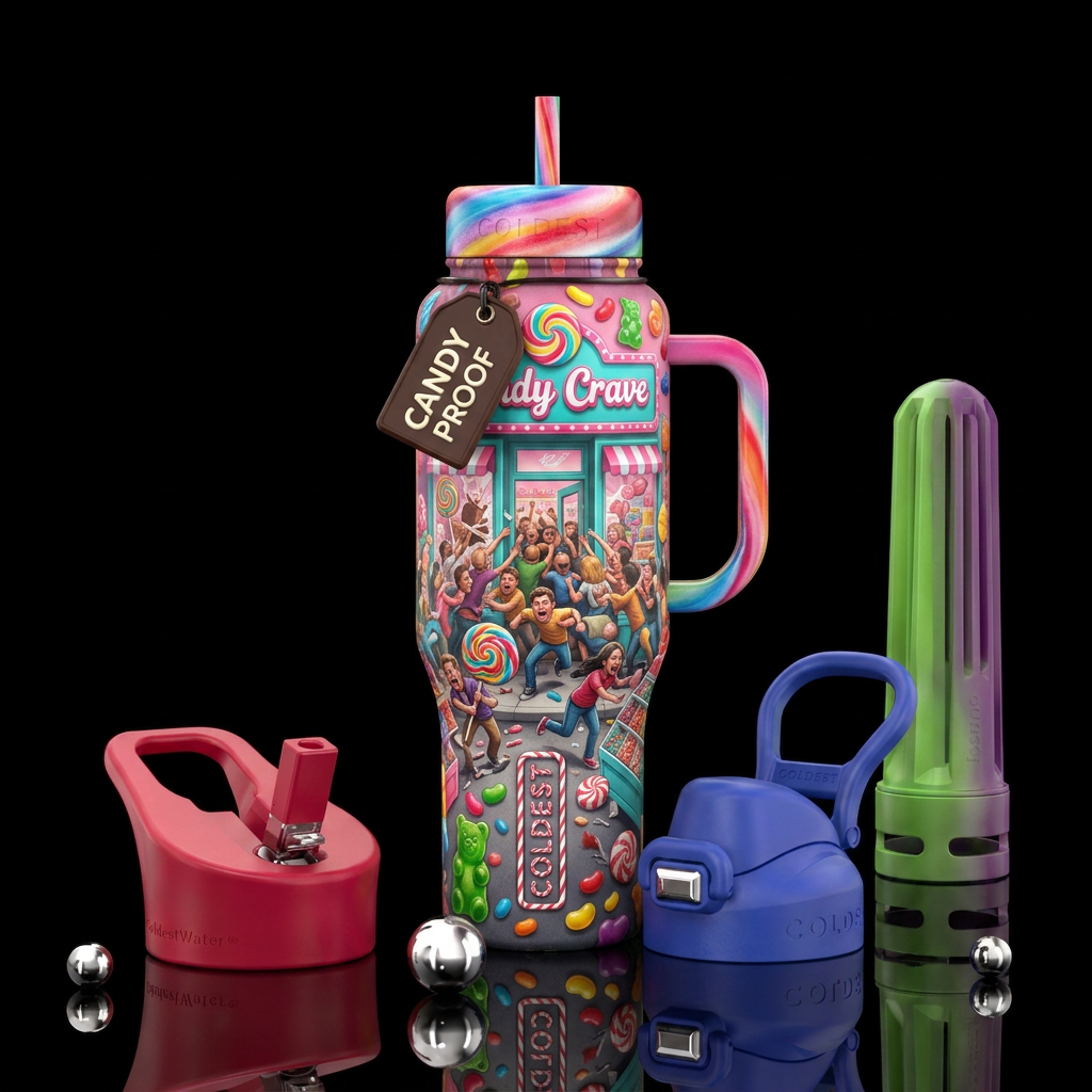 Sweet Tooth water bottle design