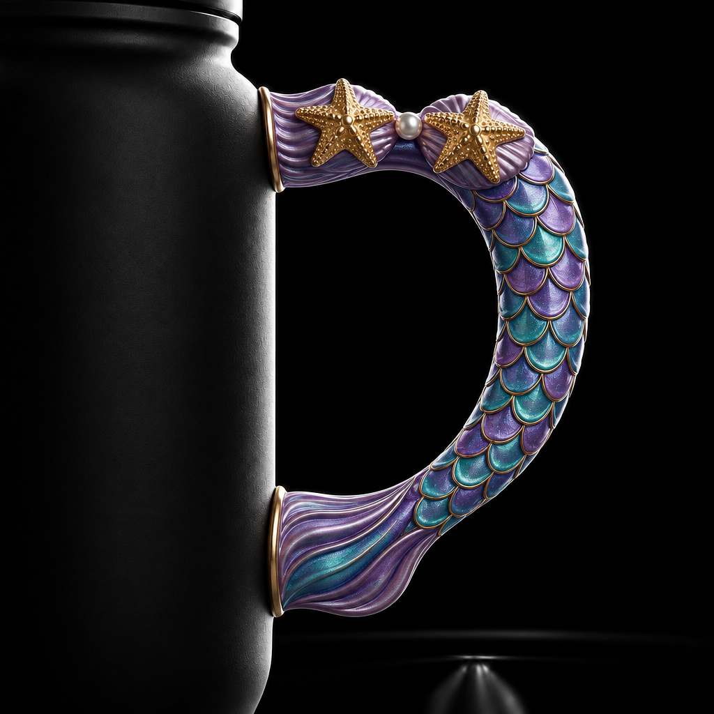 Mermaid bliss water bottle design