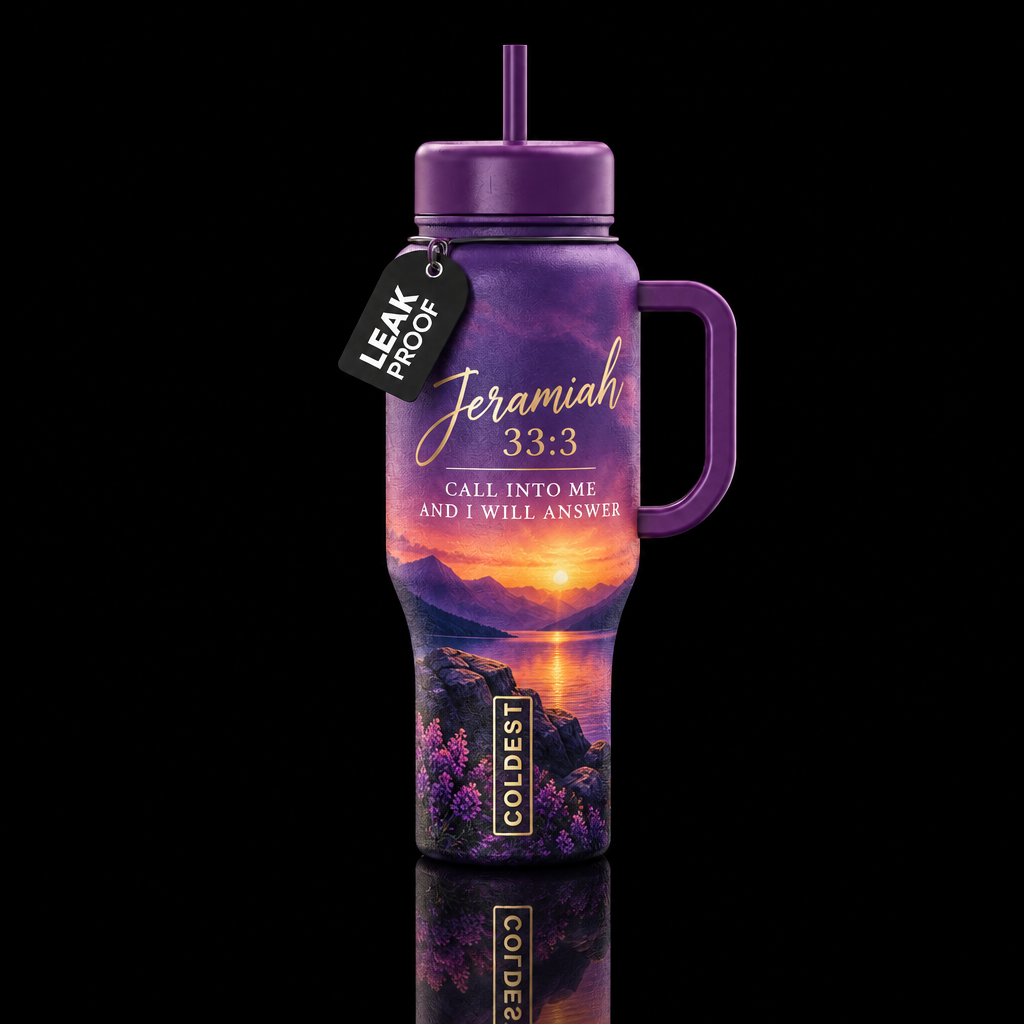 jeramiah  33:3 call into me and I will answer water bottle design