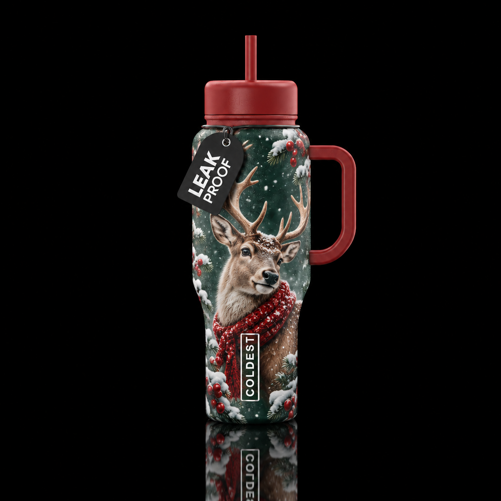 Reindeer water bottle design