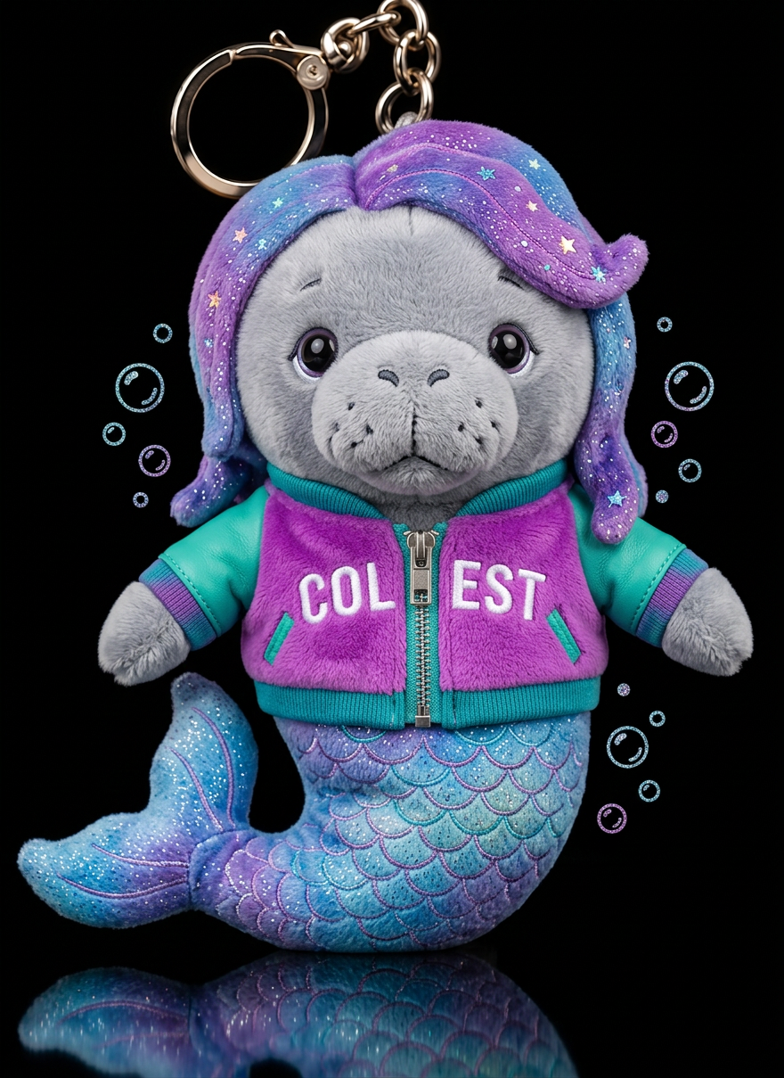 Myra the Manatee water bottle design