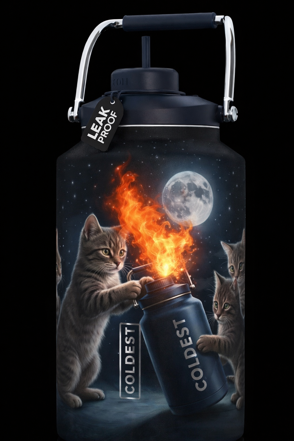 Quality Control Kitties 2 water bottle design