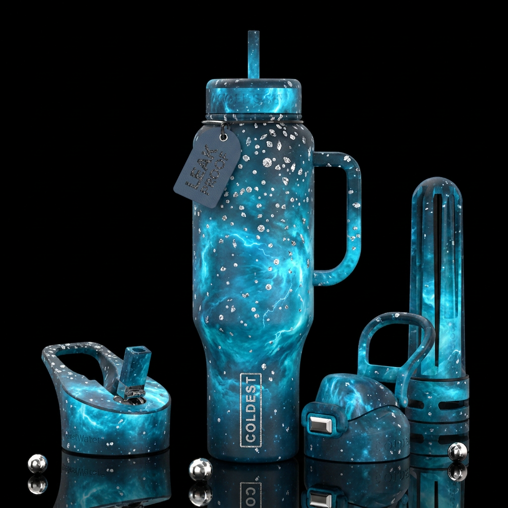 Forbidden Diamonds of Uranus water bottle design