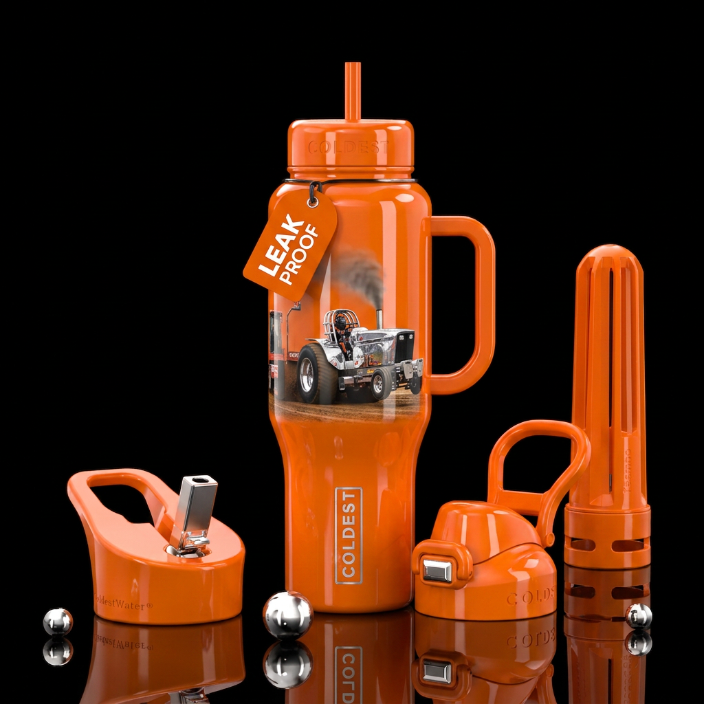 Super stock tractor pull water bottle design