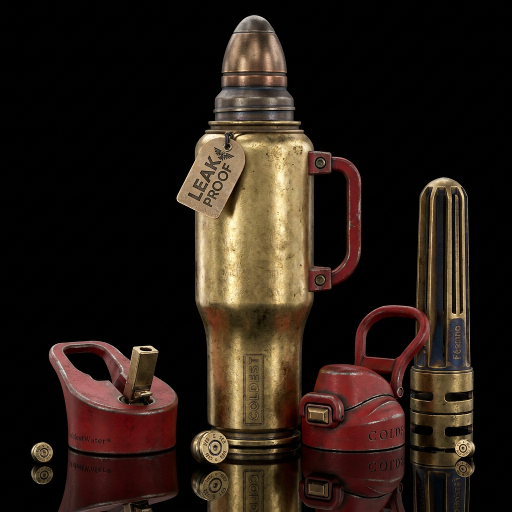 Warhammer 40000 Bolter Bullet Round water bottle design
