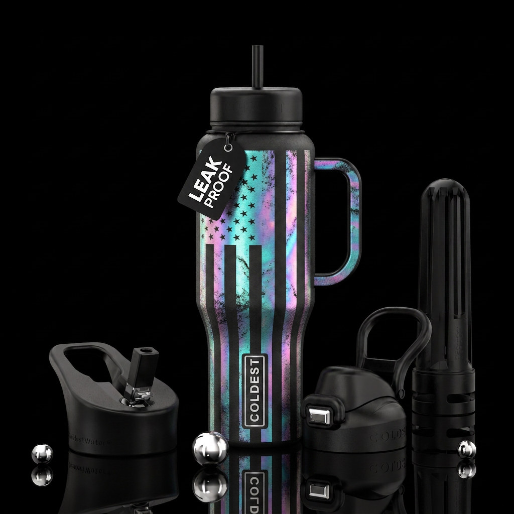 Moonlight America water bottle design