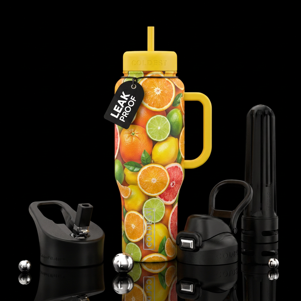 Citrus fruit bottle water bottle design