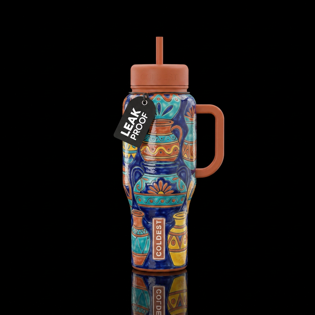 Pottery water bottle design