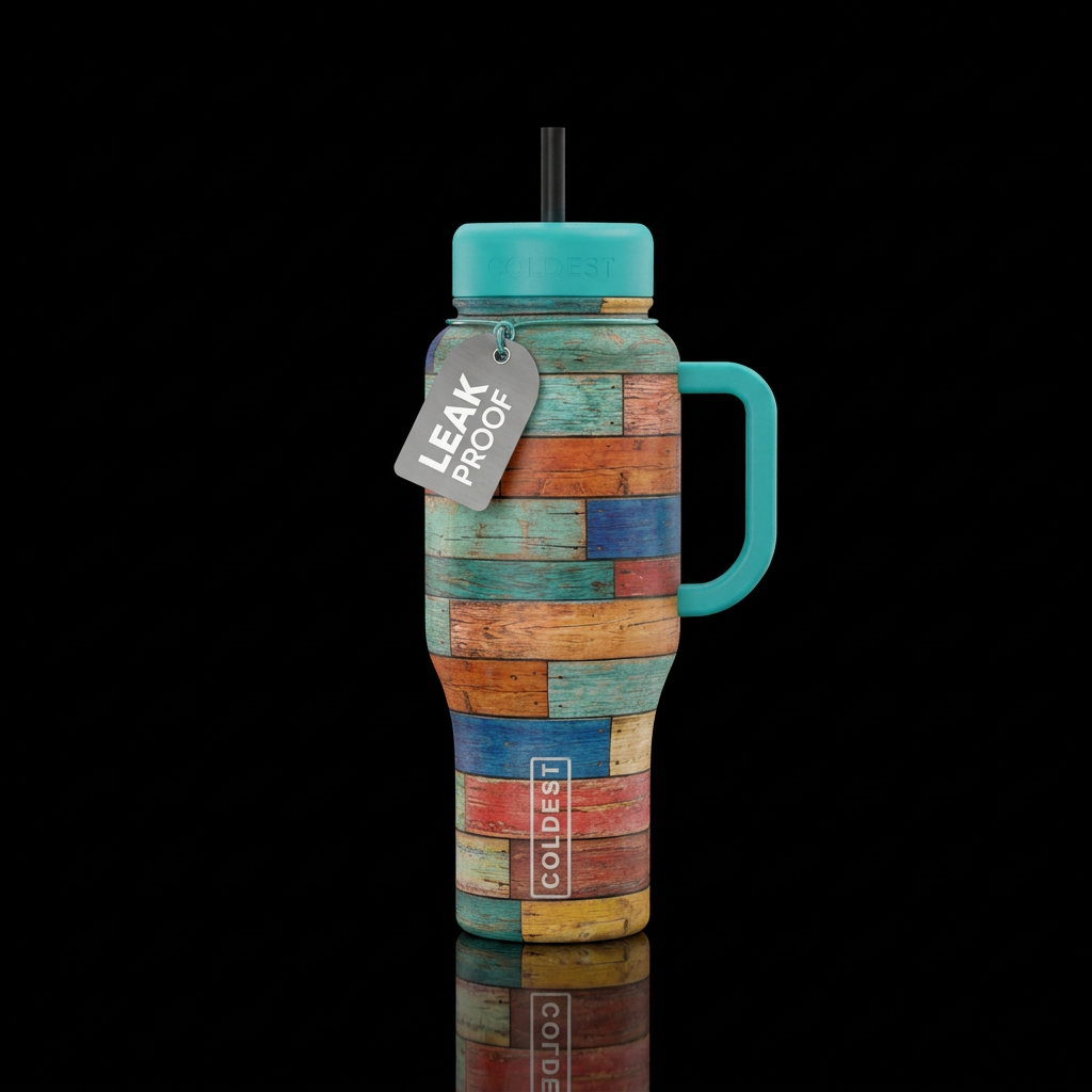 Shiplap water bottle design