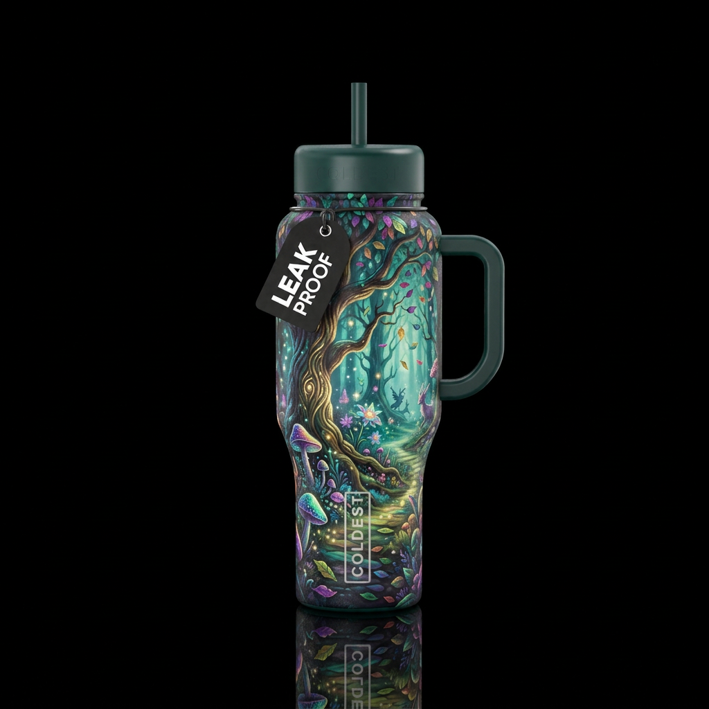 enchanted woods water bottle design