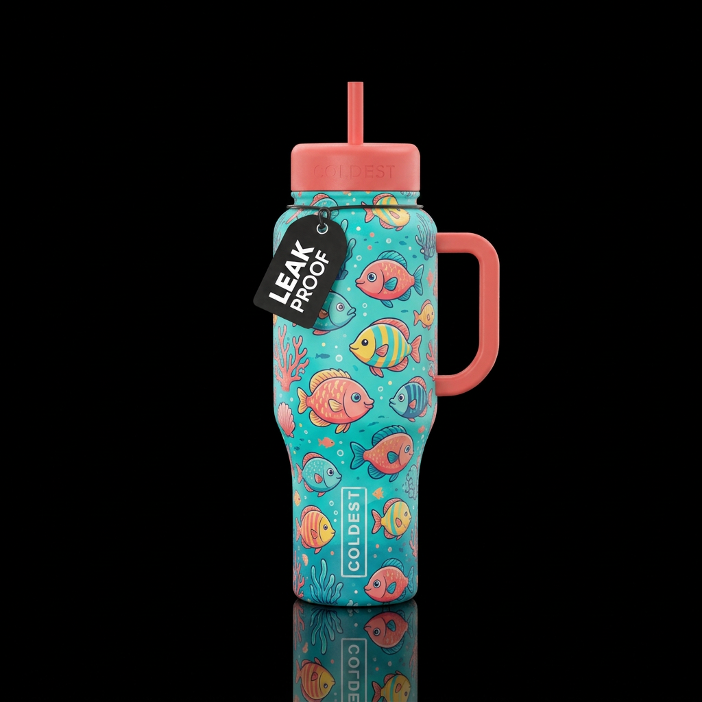 Cute fish bottle water bottle design