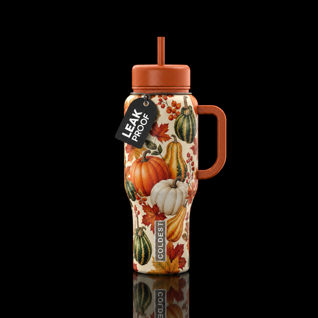 Fall Harvest water bottle design