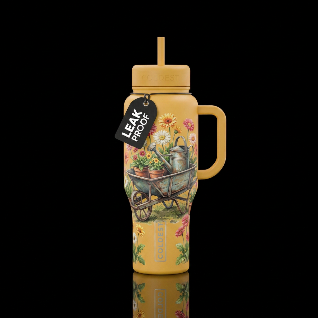 Mom’s Garden water bottle design
