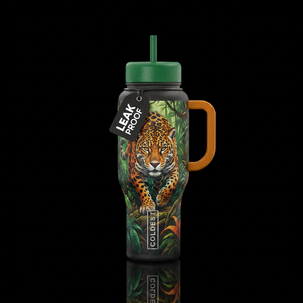 Jaguar water bottle design