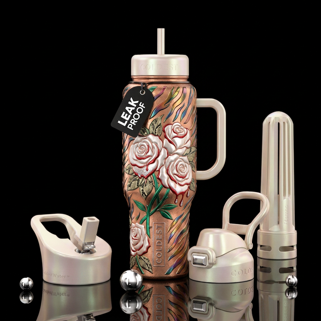 Forbidden Love water bottle design