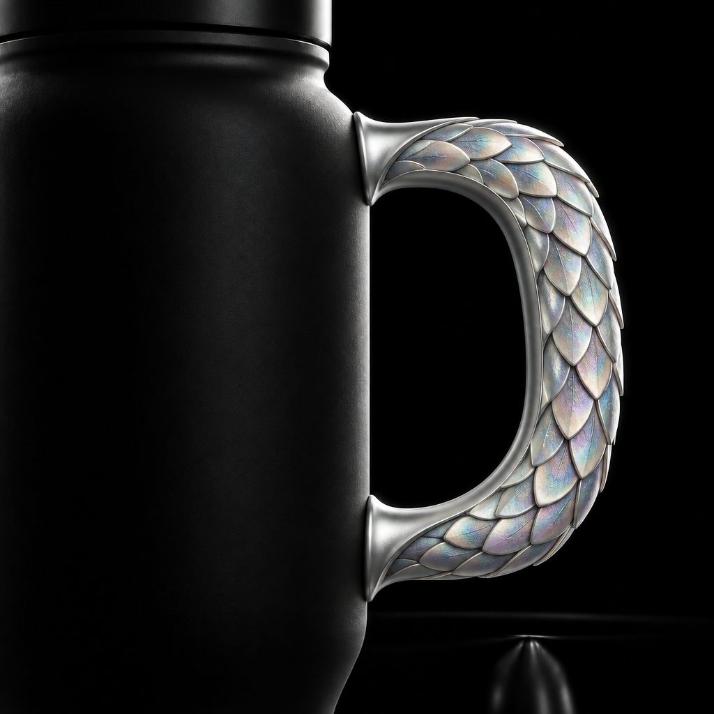Dragon Scales Pale water bottle design