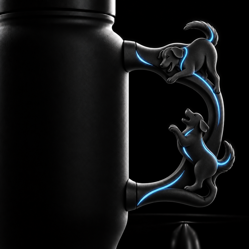 Doggies water bottle design