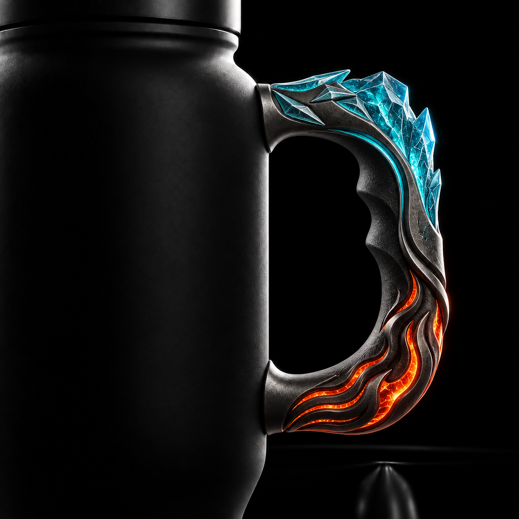 Ice and Fire water bottle design