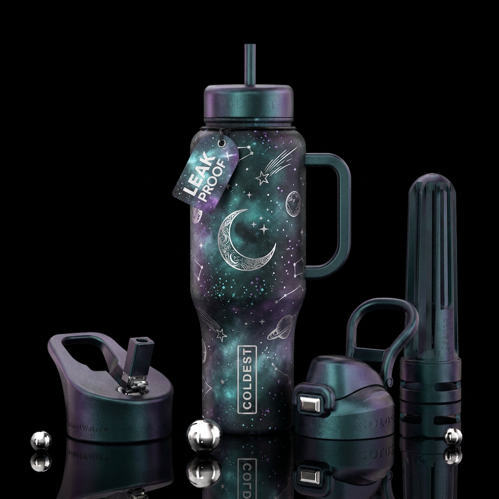 Fall among the Stars water bottle design