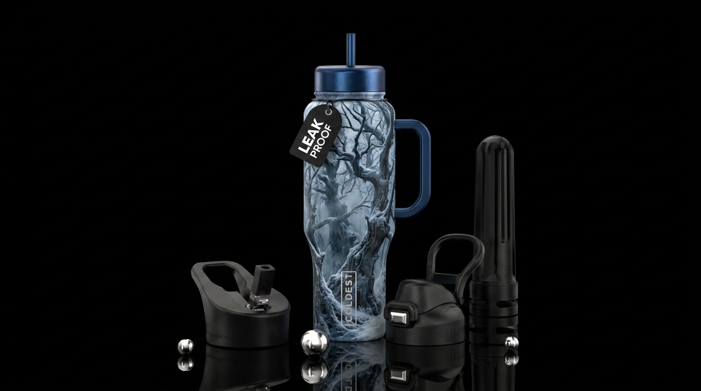 old, trees,, rustic, rugged, haunted, dark mood sn... water bottle design