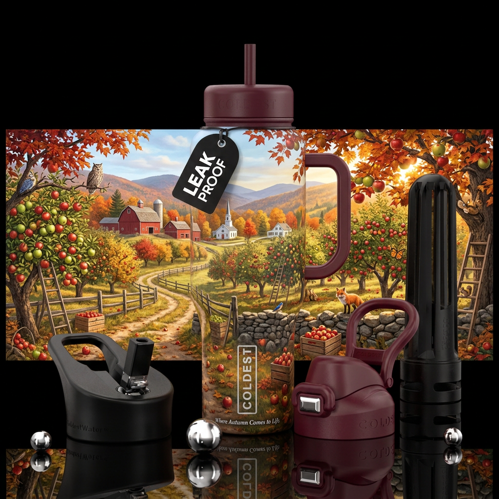 🍎🍂🌳 Design Name Autumn Orchard Other premium na... water bottle design
