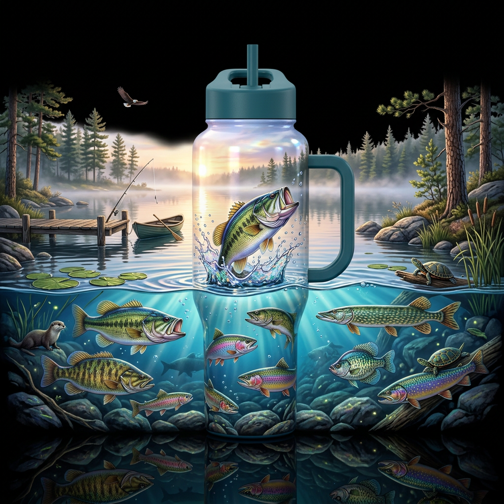 Prismatic Waters Other premium names: Iridescent A... water bottle design