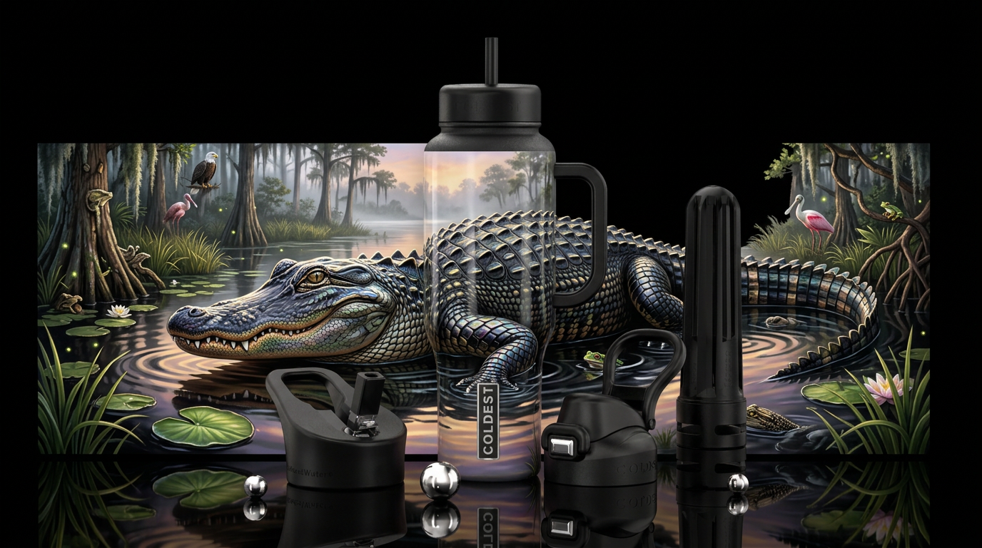 Prismatic Predator Other premium names: Emerald Ti... water bottle design