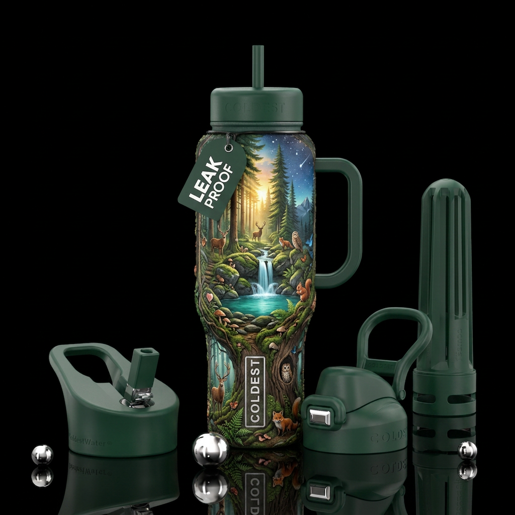 🌲✨ Design Name Black Forest Other premium names: ... water bottle design