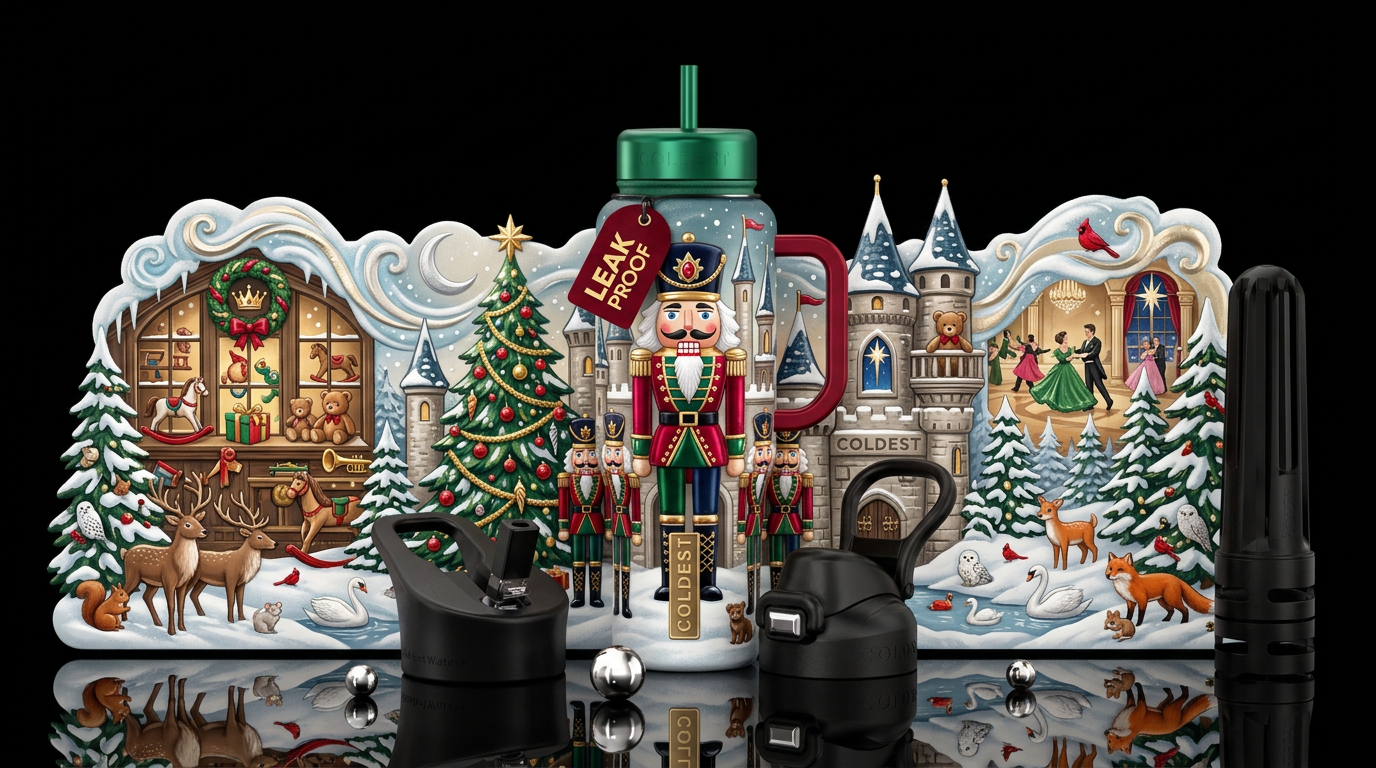 The Christmas Nutcracker Other premium names: Nutc... water bottle design