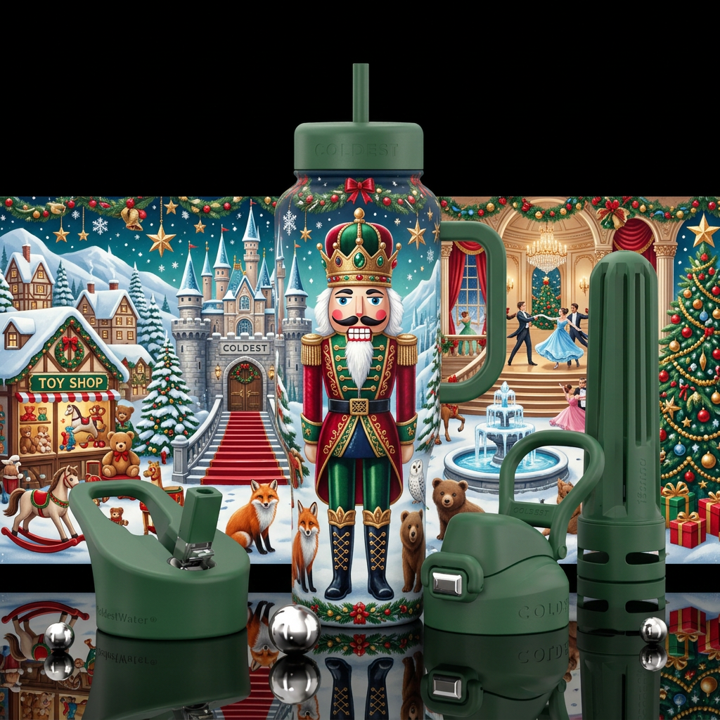 The Christmas Nutcracker Other premium names: Nutc... water bottle design