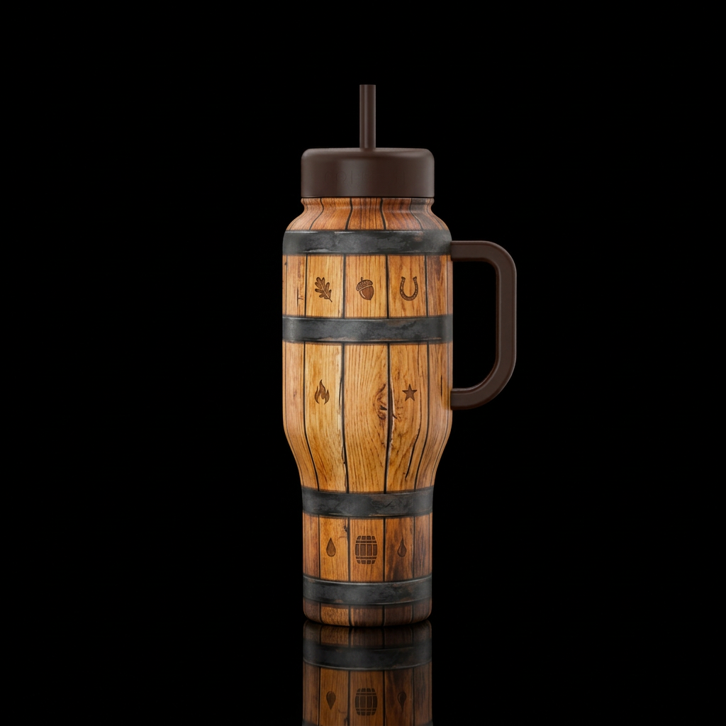 Aged WHISKEY BARREL — Coldest Limitless Design Cre... water bottle design