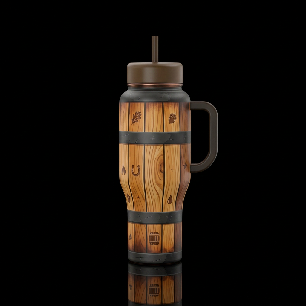 Aged WHISKEY BARREL — Coldest Limitless Design Cre... water bottle design