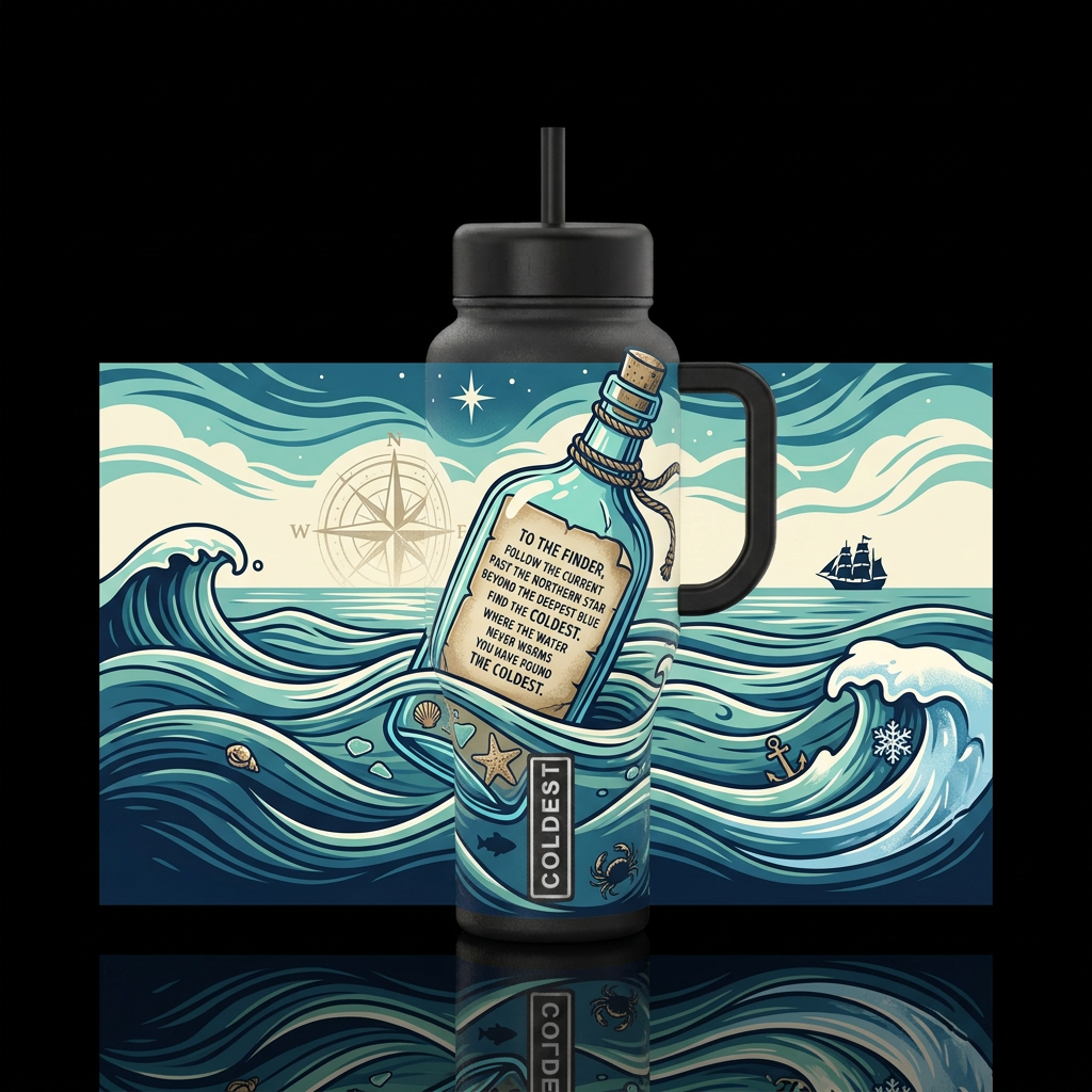 MESSAGE IN THE BOTTLE — Coldest Limitless Collecto... water bottle design