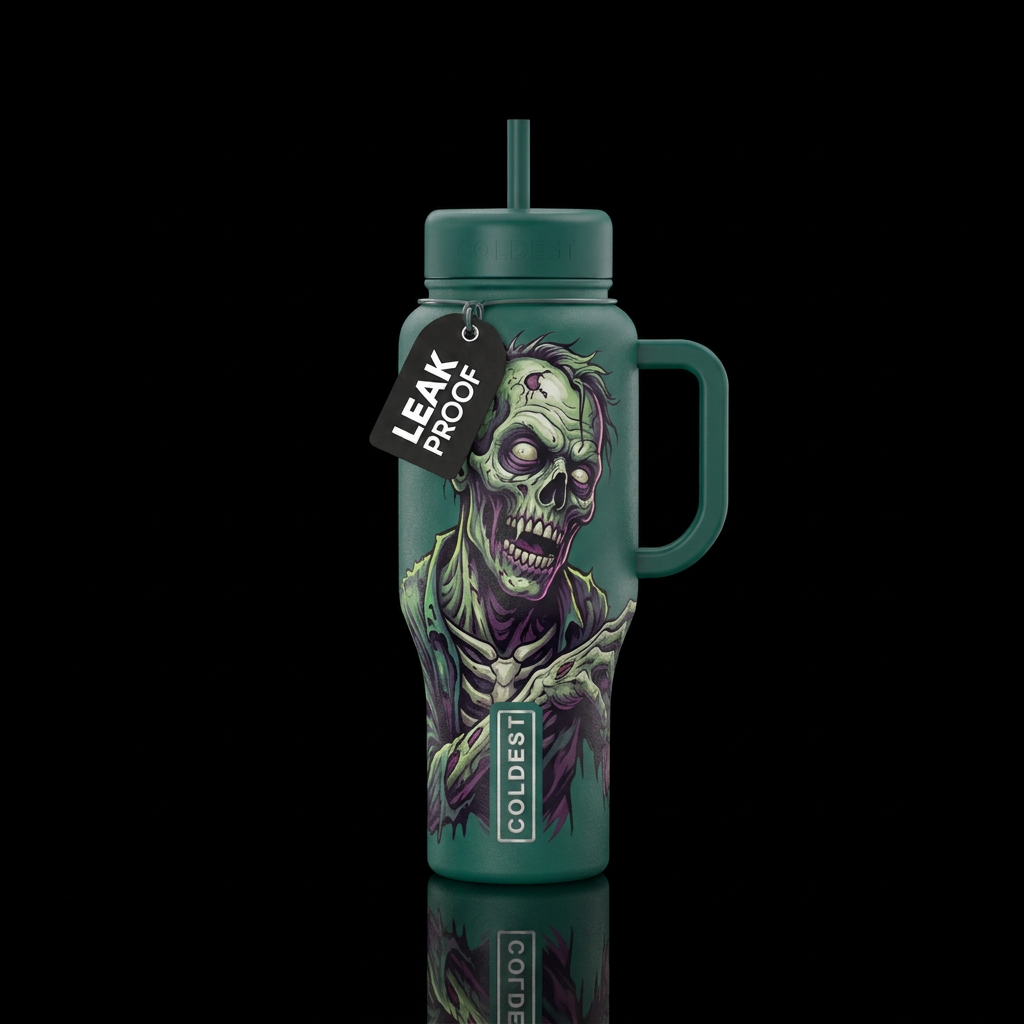 Zombie water bottle design