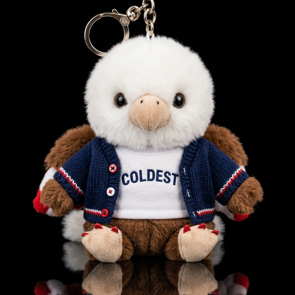Billy the bald eagle water bottle design