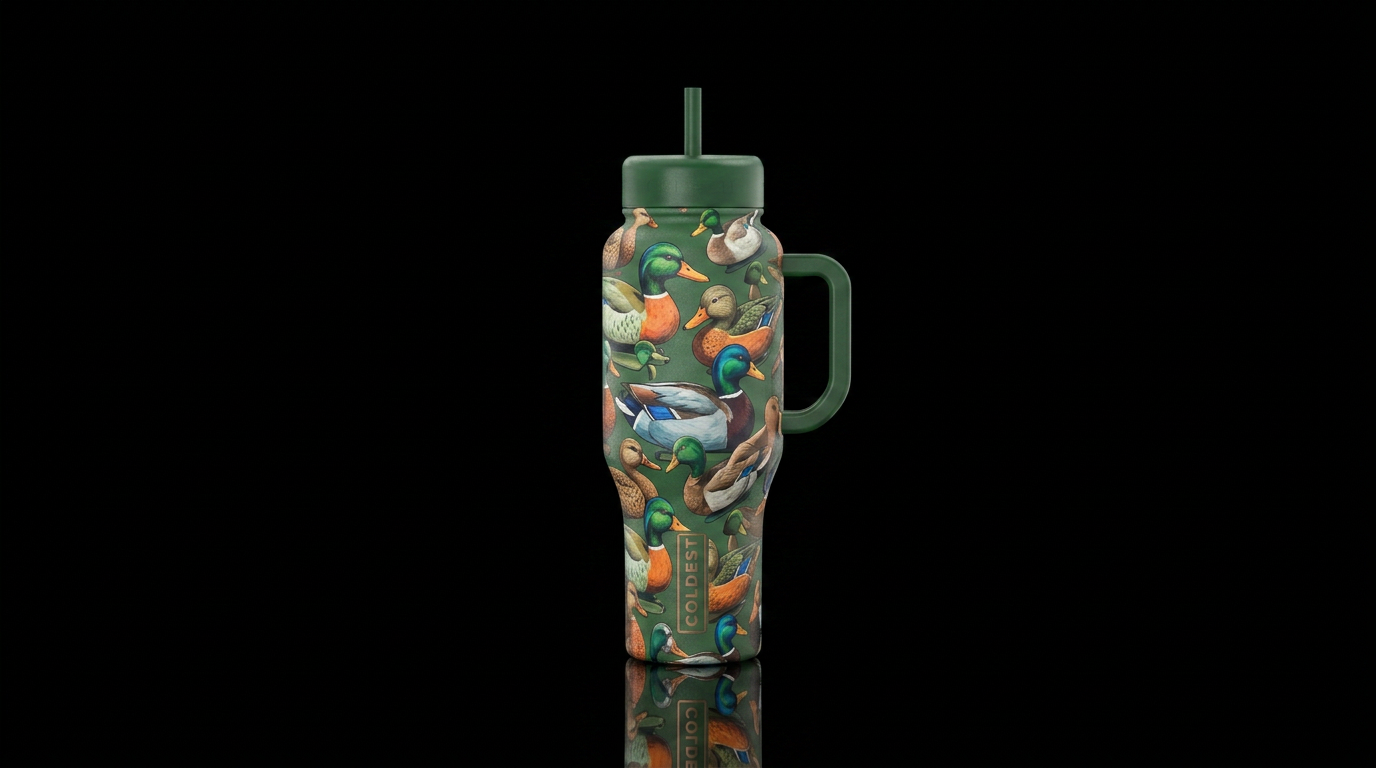 decoy duck water bottle design