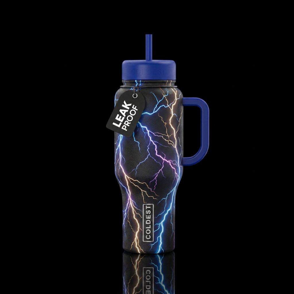 lightning water bottle design
