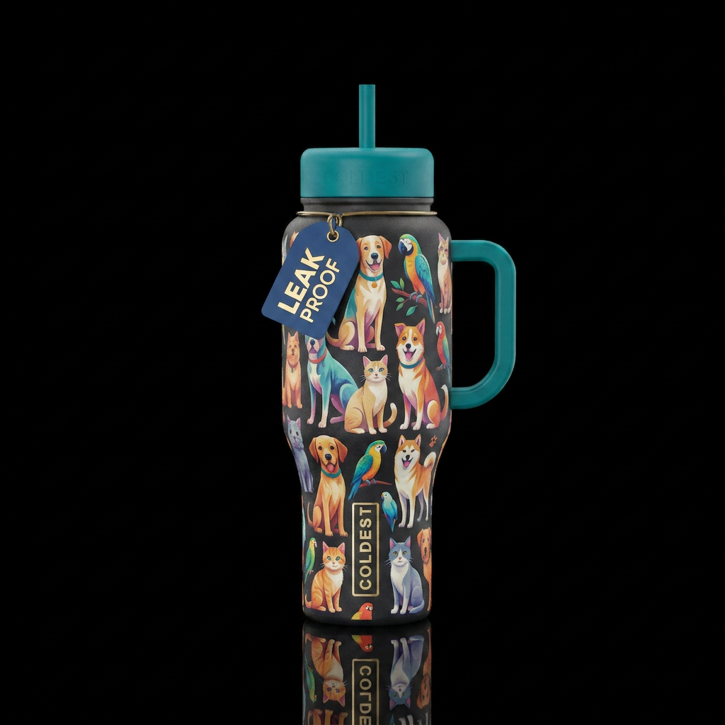 pets water bottle design
