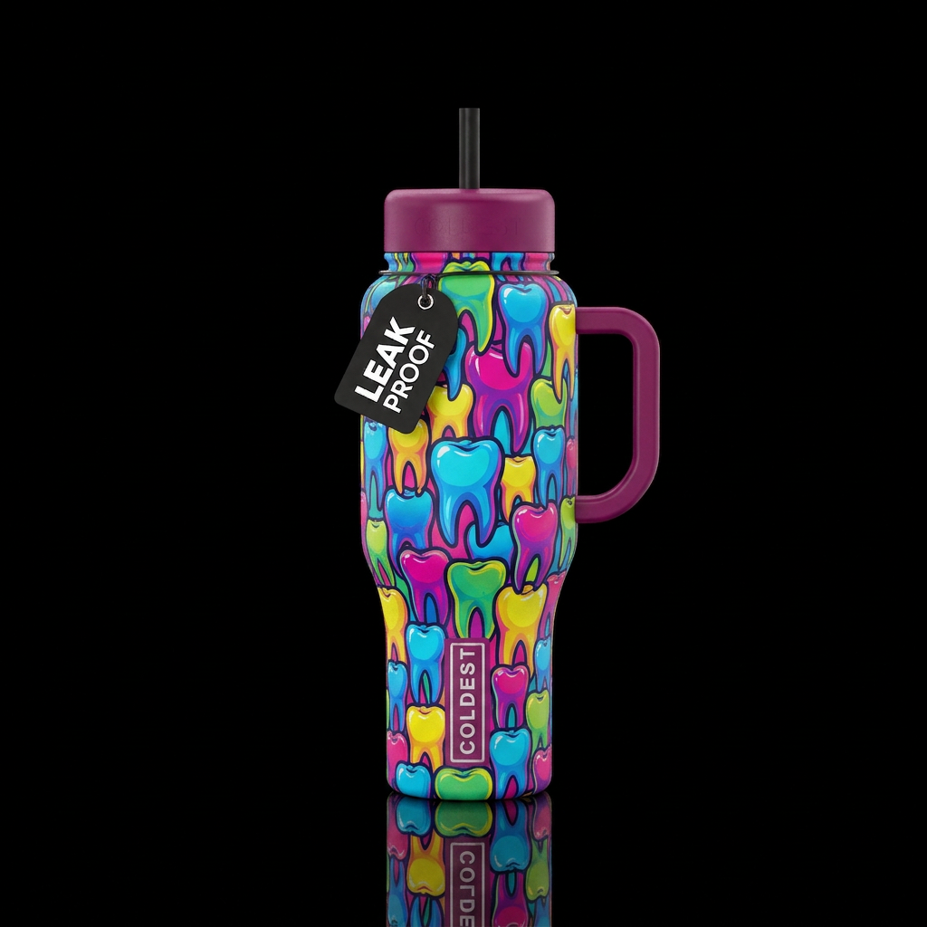 teeth water bottle design