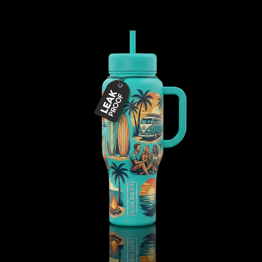 Boys of summer water bottle design