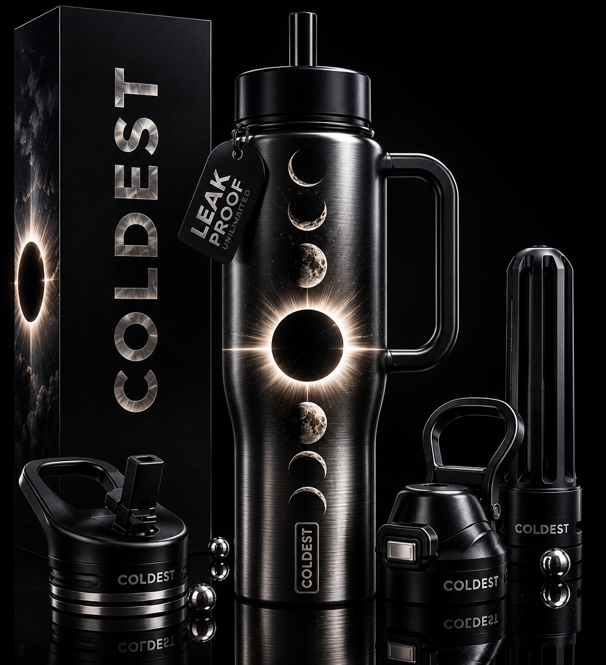 Eclipse water bottle design