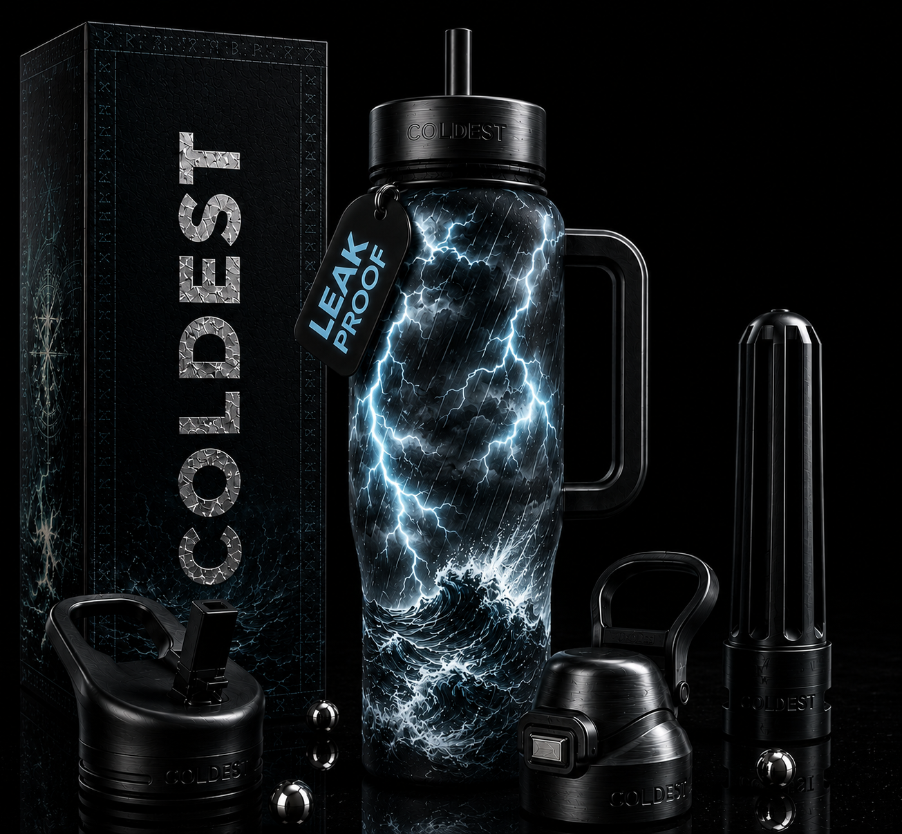 Tempest (Glowie) water bottle design